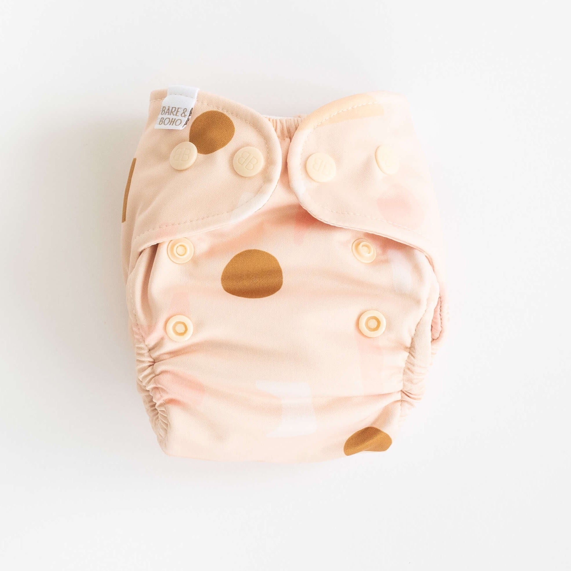 Newborn Soft Cover Nappy 2.0 | Blush Shapes
