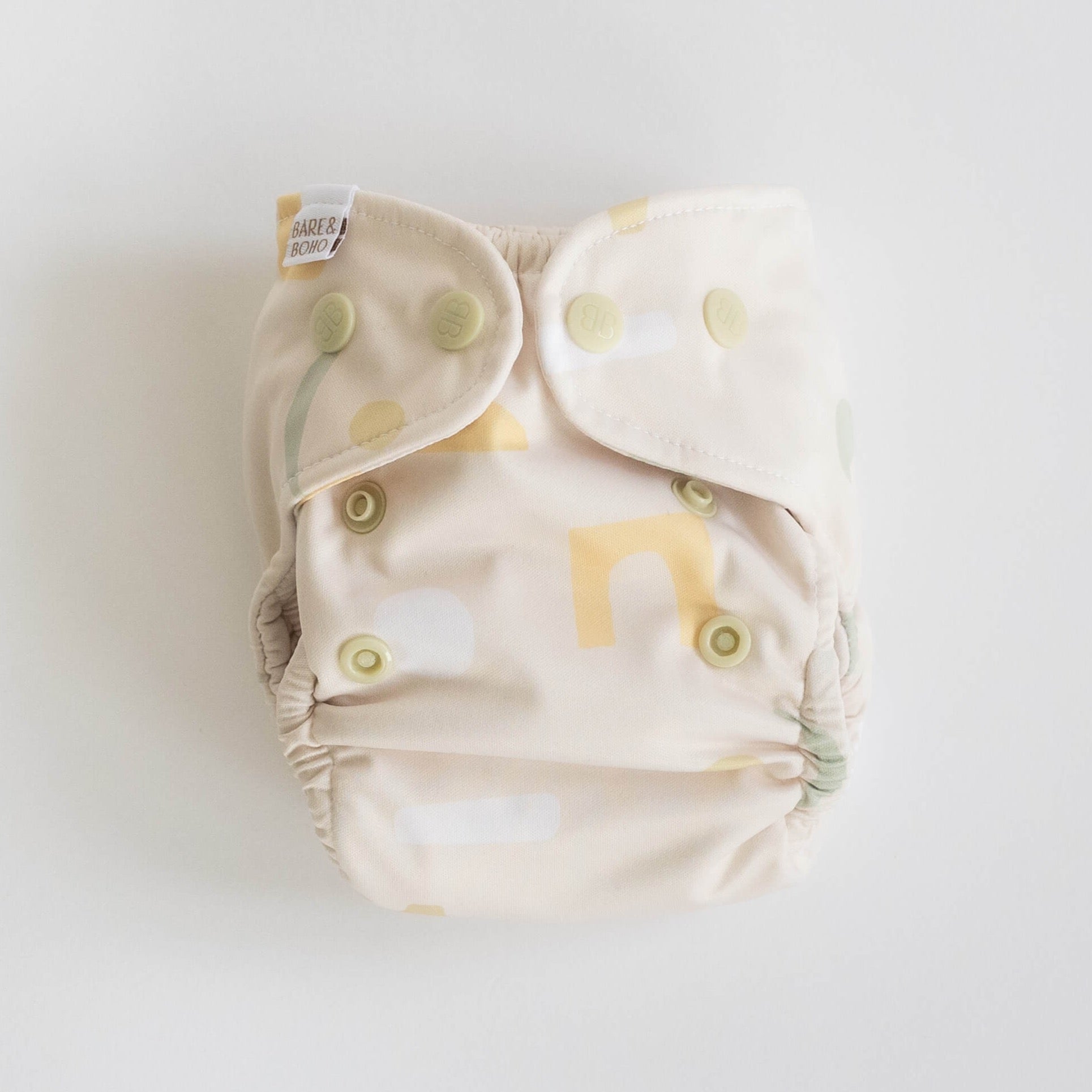 Newborn Soft Cover Nappy 2.0 | Sage Shapes