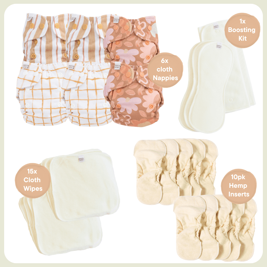 Newborn Everyday Nappy Bundle Mixed Cover | Posy