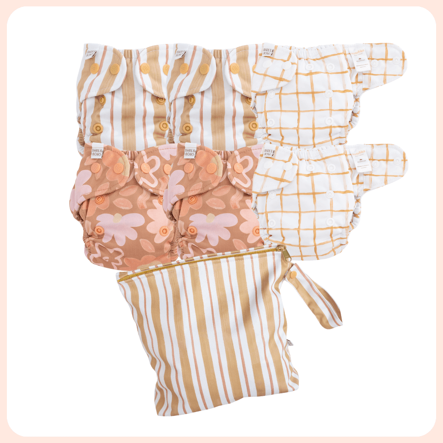Newborn Everyday Mixed Cover Nappy Bundle | Posy
