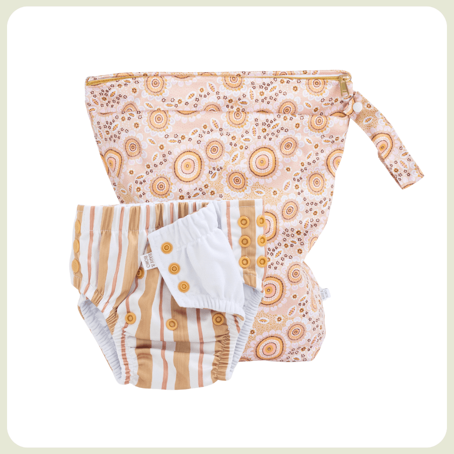Toddler Swim Nappy and Wet Bag Bundle | Circus